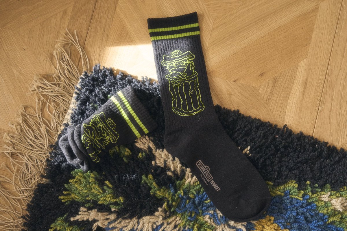 セサミストリートマーケットオリジナルアートを使用したヴィンテージ風