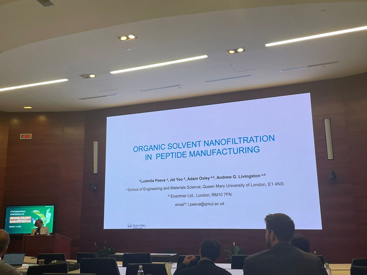 Livingston Group (@livingstonlab) on Twitter photo Great start to the OSN conference in KAUST yesterday, with presentations from Prof. Andrew Livingston, <a href="/Zhi_wei_Jiang/">Zhiwei Jiang</a> and Dr Ludmila Peeva!
Looking forward for the poster session this afternoon from our PhDs students Yiran Li and Seok Ju Han!
#OSN9 #KAUST #membranes Great start to the OSN conference in KAUST yesterday, with presentations from Prof. Andrew Livingston, <a href="/Zhi_wei_Jiang/">Zhiwei Jiang</a> and Dr Ludmila Peeva!
Looking forward for the poster session this afternoon from our PhDs students Yiran Li and Seok Ju Han!
#OSN9 #KAUST #membranes