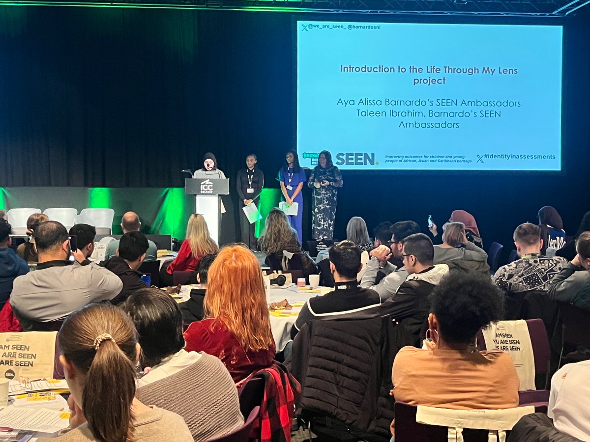Our Ambassadors Aya &amp; Taleen explain why the project was important: “When young people feel heard &amp; understood, it can help them reach their goals. By sharing their identity they can help professionals understand their hopes, needs, &amp; wishes better.” #identityinassessments