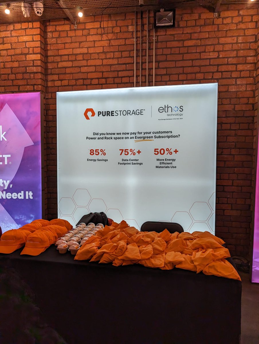 ethostechno's tweet image. What a fantastic day we had at the Insight Amplify event on Thursday. Our co-sponsored stand with Pure Storage enabled us to strengthen some great connections with the Insight sales teams. We look forward to working closer together. #Insight  #EthosTechnology  #PureStorage