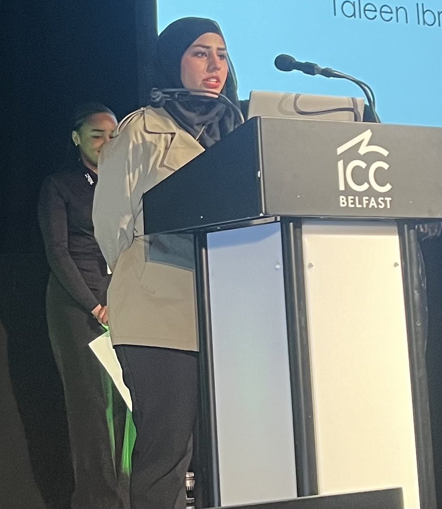 Taleen &amp; Aya are two of our incredible SEEN ambassadors speaking at the conference today. They told us, “When young people feel heard and seen it can help them achieve their dreams.”

“It’s all about making a positive change in how professionals work with young people.”