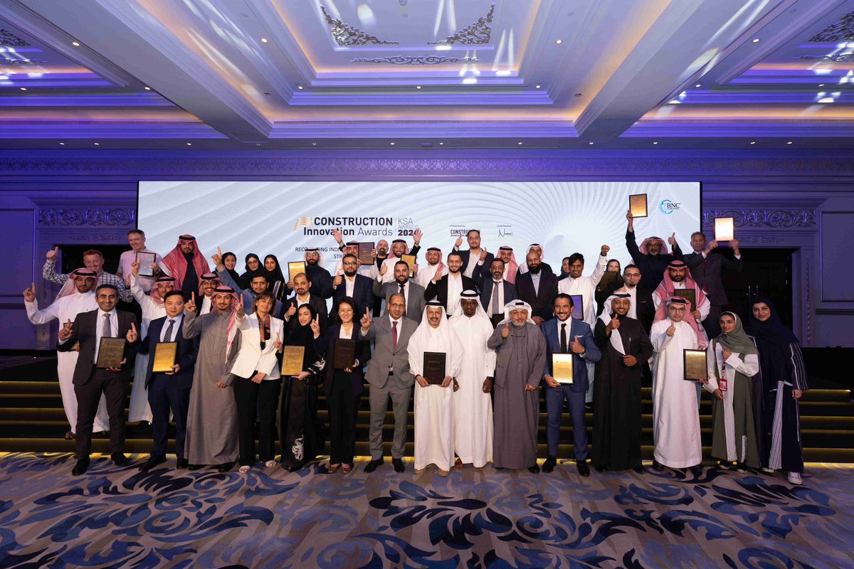 The winners of the KSA Construction Innovation Awards 2024 were announced on March 4, 2024, at Voco Riyadh. 

Congratulations to all winners for their contribution to the development of the industry.

Tap on link to find out more: cbnme.com/news/construct…

#CIA #constructionaward