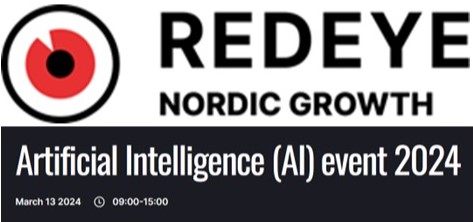 We´re proud to participate in the upcoming @Redeye_ Artificial Intelligence #AI Event on 13 March, 2024, presenting what we are doing in the AI-field. Read more: sivers-semiconductors.com/investors/pres… Join the live presentation at: redeye.se/events/970670/…