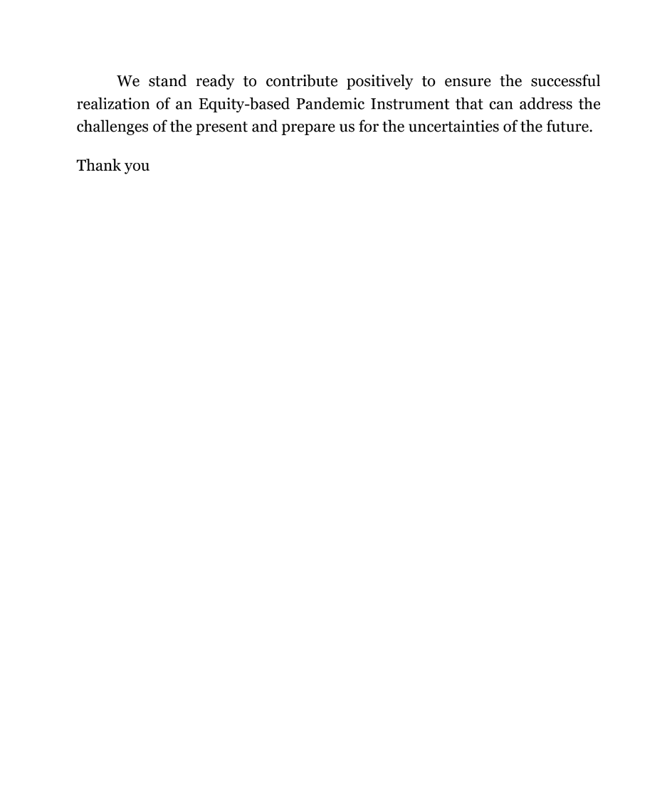 ThiruGeneva's tweet photo. Statement by the Permanent Representative of Pakistan
at the Eighth meeting of Intergovernmental Negotiating Body to draft and negotiate a pandemic treaty on behalf of the Group for Equity @WHO #pandemictreaty #INB8 https://t.co/byggRLWJnu