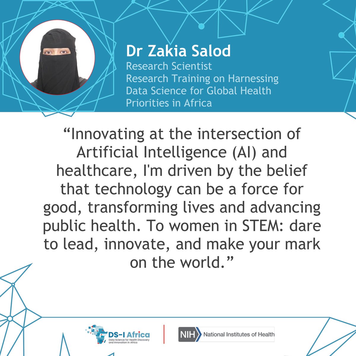 We are shining a spotlight on the women in the DS-I Africa Consortium toward the run up to International Women’s day 8 March 2024. They’ll share their stories and what inspires them! Meet Dr Zakia Salod from WASHA-Takwimu. dsi-africa.org/project/13