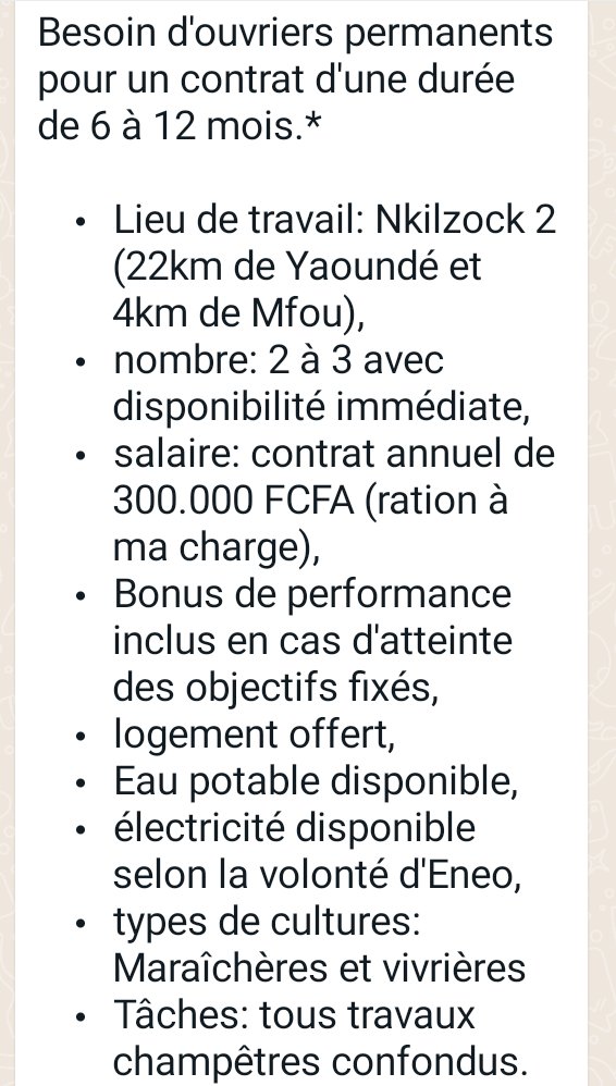 SeragroR's tweet photo. [ offre d'emploi pour l'agriculture ]
#seragrorh https://t.co/9Xs28UZ6v8