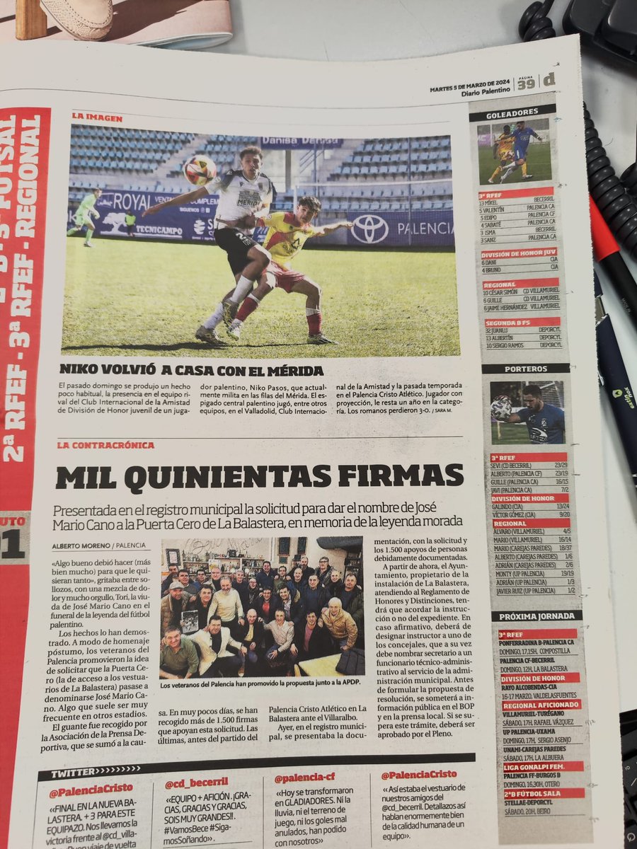 Gracias <a href="/DiarioPalentino/">Diario Palentino. Palencia</a> <a href="/Academia_Merida/">Academia AD Mérida</a>