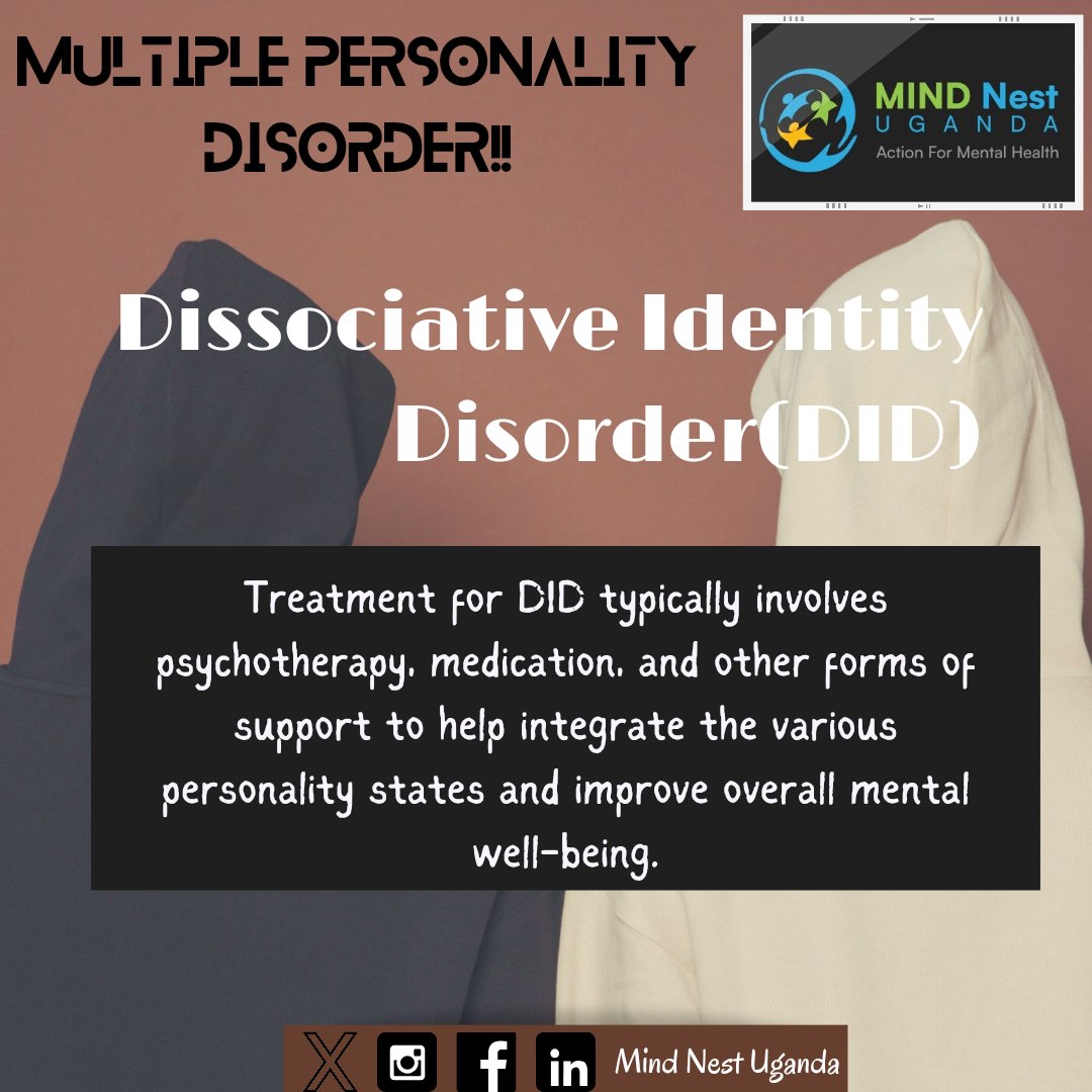 Discovering different worlds within, Dissociative Identity Disorder, where multiple personalities reside in one.

Kindness and understanding can make all the difference.

#MultiPersonalityDay
#MultiPersonalityAwareness
#DissociativeIdentityDisorder
#Themindnest