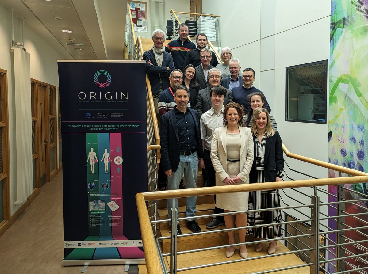 🧵We were delighted to host international researchers and clinicians from @ORIGIN_2020 for a meeting on new #brachytherapy technology which 'marks the culmination of four years of pioneering research to improve patients' lives.' (1/4) qub.ac.uk/research-centr…