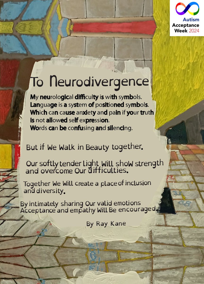 As part of the Autism Acceptance Festival's #DivergentMinds project, Ray Kane designed this poster for neurodivergent readers. Both a bionic and a dyslexic font facilitate learning and coping with these disabilities, turning visual learning into a positive. #ActuallyAutistic