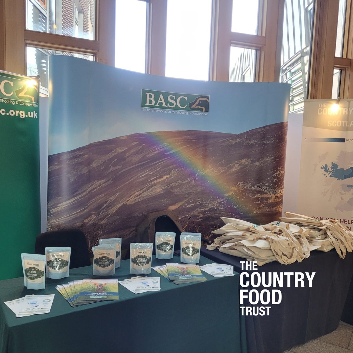 The Country Food Trust is at the Scottish Parliament this week alongside <a href="/BASCScotland/">BASC Scotland</a>, showing the positive impact of how deer management plans can help provide the high protein of wild venison to help feed people in need.

#CFT #CountryFoodTrust #BASC