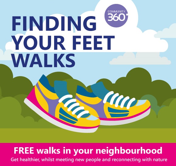 Join us Saturday 16th March for our Terling Finding Your Feet Walk, followed by refreshments in a local cafe at the end of the walk for those who wish to stay. 3rd Saturday of every month 10:30 - 11.30 Contact Jo Bryant 01206 505250 or email information@community360.org.uk