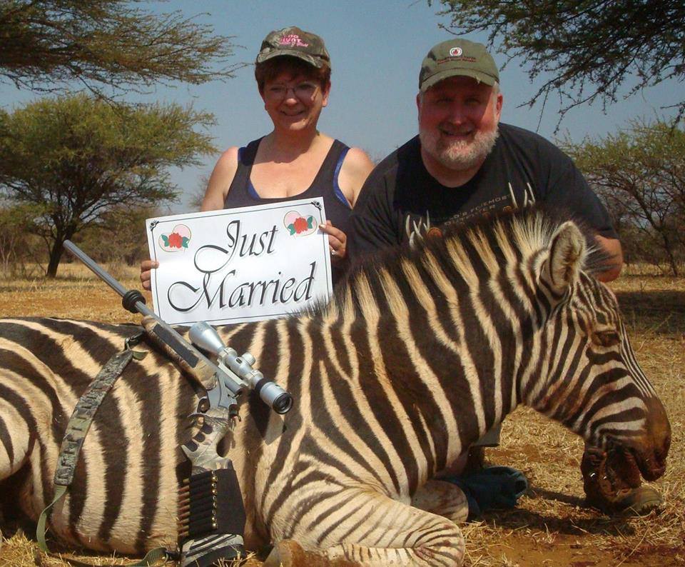 I Now Pronounce You.......... @RickyGervais, what a sick way to celebrate getting married 🤬! #BanTrophyHunting NOW!!