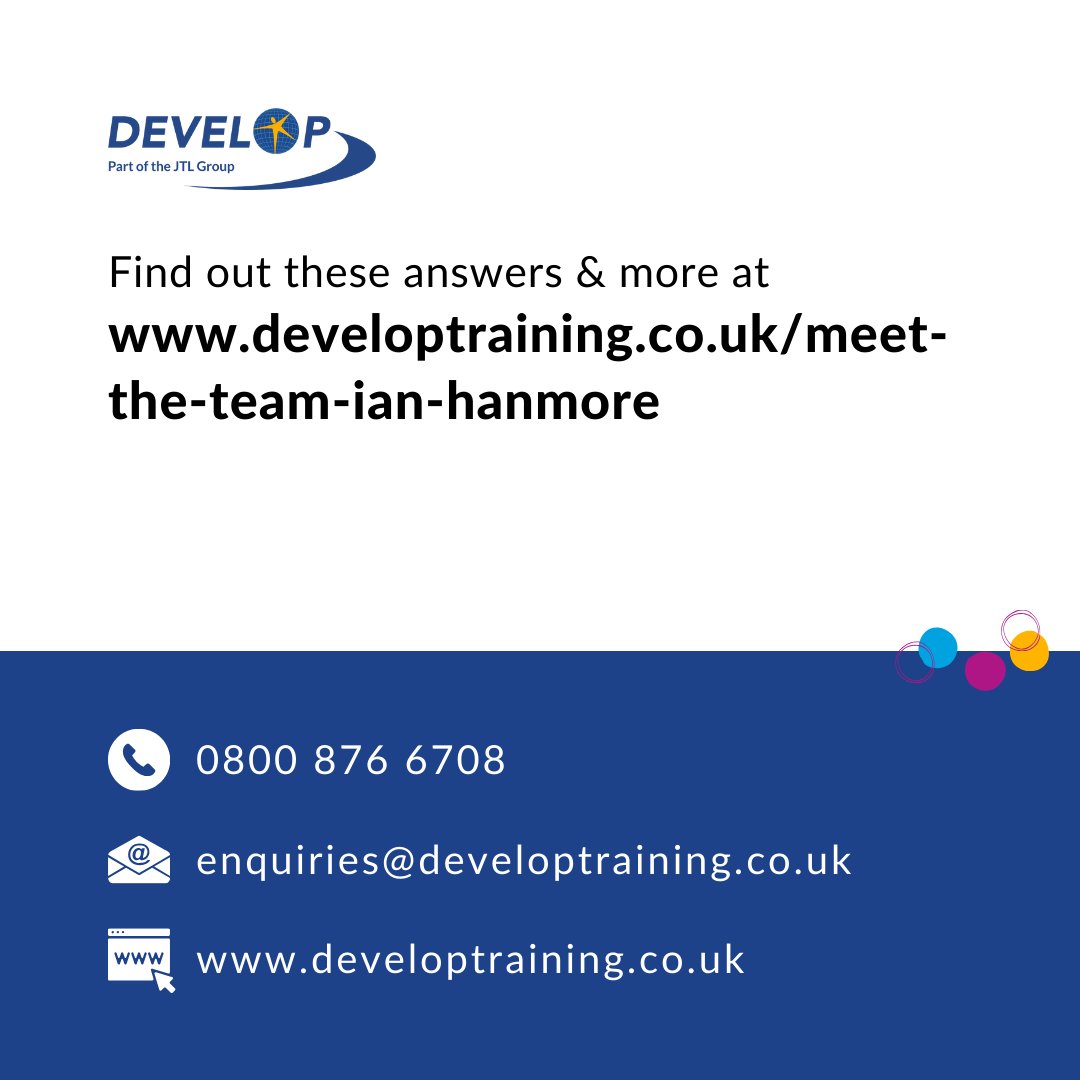DevelopTraining's tweet image. Meet Ian, a streetworks trainer at Develop, but his route to training is less traditional than his colleagues.
Read our 'meet the team' blog to find out about Ian's journey from Psychiatric Nurse to Trainer, and more. Read here &amp;gt; bit.ly/3wDTfNj

#MeetTheTeam #StreetWorks