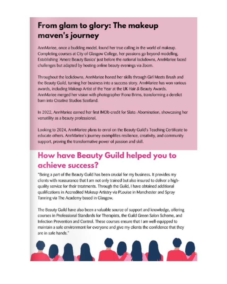 TFTTripper's tweet image. Over the moon to be included in the @Beautyguild write up for #InternationalWomensDay2024  Front cover of the Gazette along with 7 wonderful ladies in the #beautyindustry  'Amerz Beauty Basics', #Hair #MakeupArtist in #Glasgow 🥰

@Glasgow_Live @glasgowlife @Clyde1News