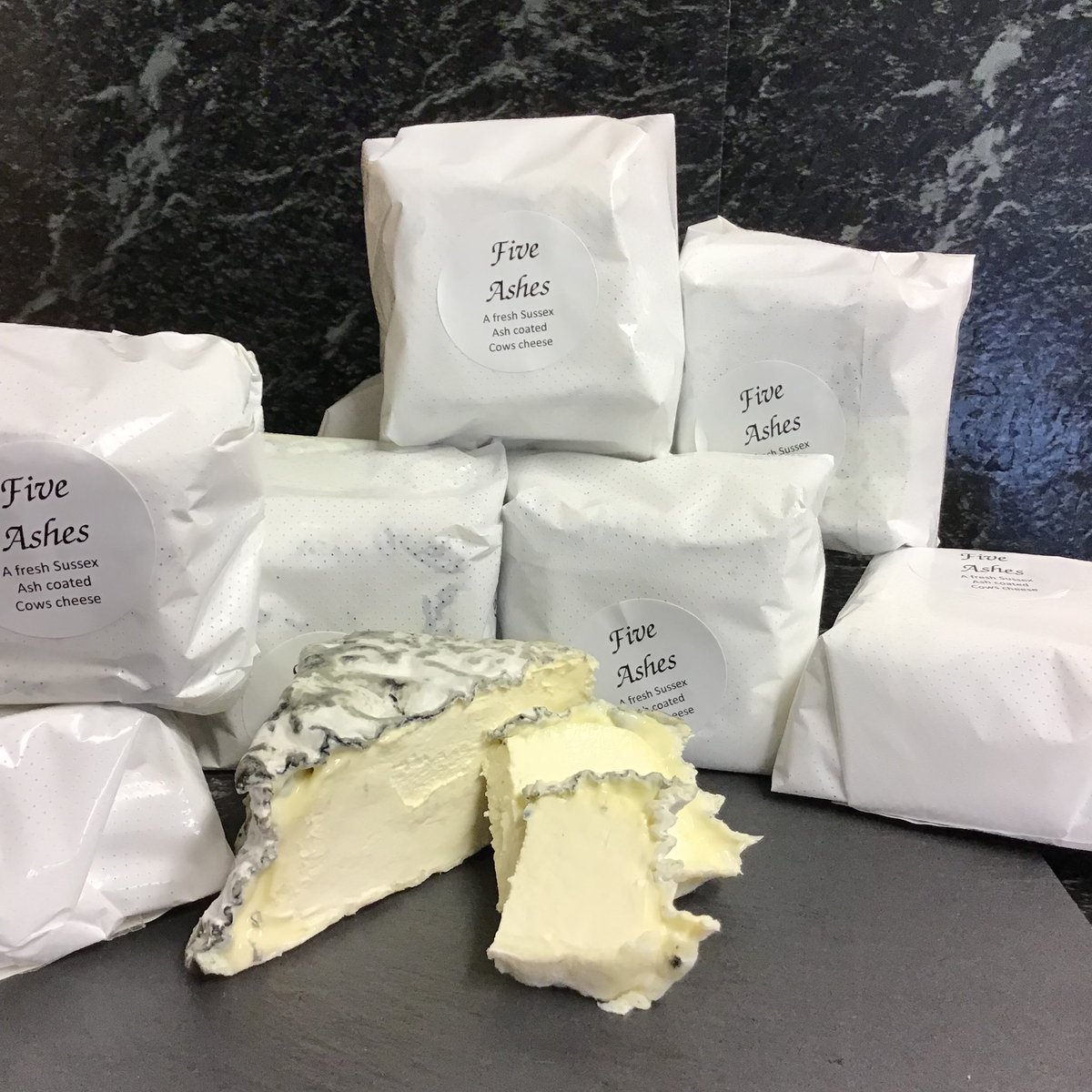 TheCheeseHut1's tweet photo. Our #Cheeseoftheweek is #FiveAshes a #Fresh #Lactic #Cows #Cheese made in #Sussex by @alsopandwalker Coated in #Ash so similar to the #French #Goats cheese style! Only made certain times of the year! So try some why you can! Our shop is open Tuesday to Friday 10am to 4pm https://t.co/lz5Q92bUor