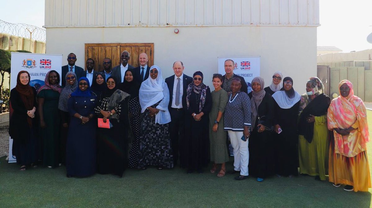 ifrahthe1's tweet image. Imagine how much could be achieved if women were at the decision-making tables? 
It has been a pleasure being a part of the roundtable discussion on Somali women’s political participation and the reception for the Gaashaan project launch hosted by @UKinSomalia