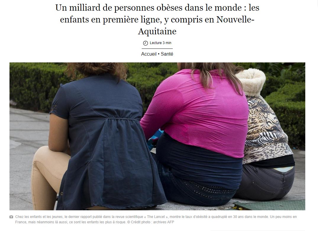 [#PRESSE] "#Obésité : les enfants en première ligne" via <a href="/sudouest/">Sud Ouest</a>

La Pr Blandine Gatta-Cherifi, endocrinologue et responsable de l'unité surcharge pondérale du Centre spécialisé du <a href="/CHUBordeaux/">CHU de Bordeaux</a> parle de la maladie et de la prise en charge

A lire ici👉 sudouest.fr/sante/un-milli…
