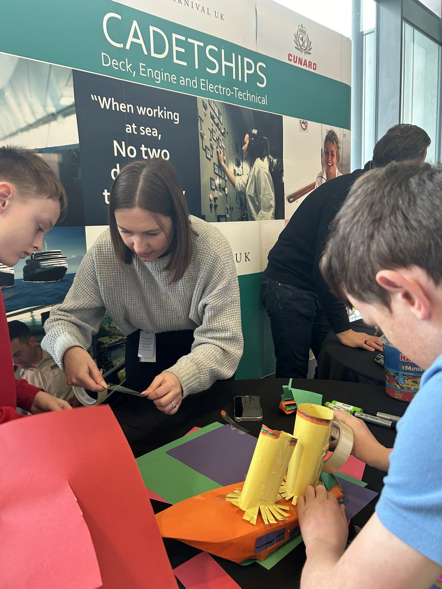EBPSouth's tweet photo. We are having a great day so far at the Solent Primary Schools’ STEM Fair. Here are @CarnivalUKJobs, @IETSolent and @350_NHS_Careers providing STEM activities for the students.

#PrimarySTEM2024 #STEM https://t.co/XCbNvZ6G9I