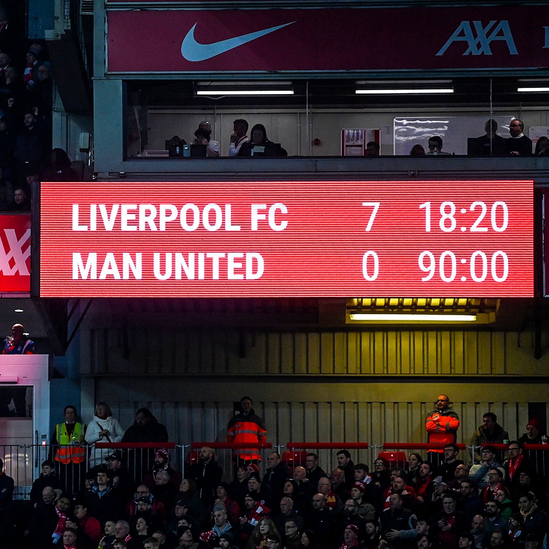 It's been a year since Liverpool beat Man Utd 7-0 😳