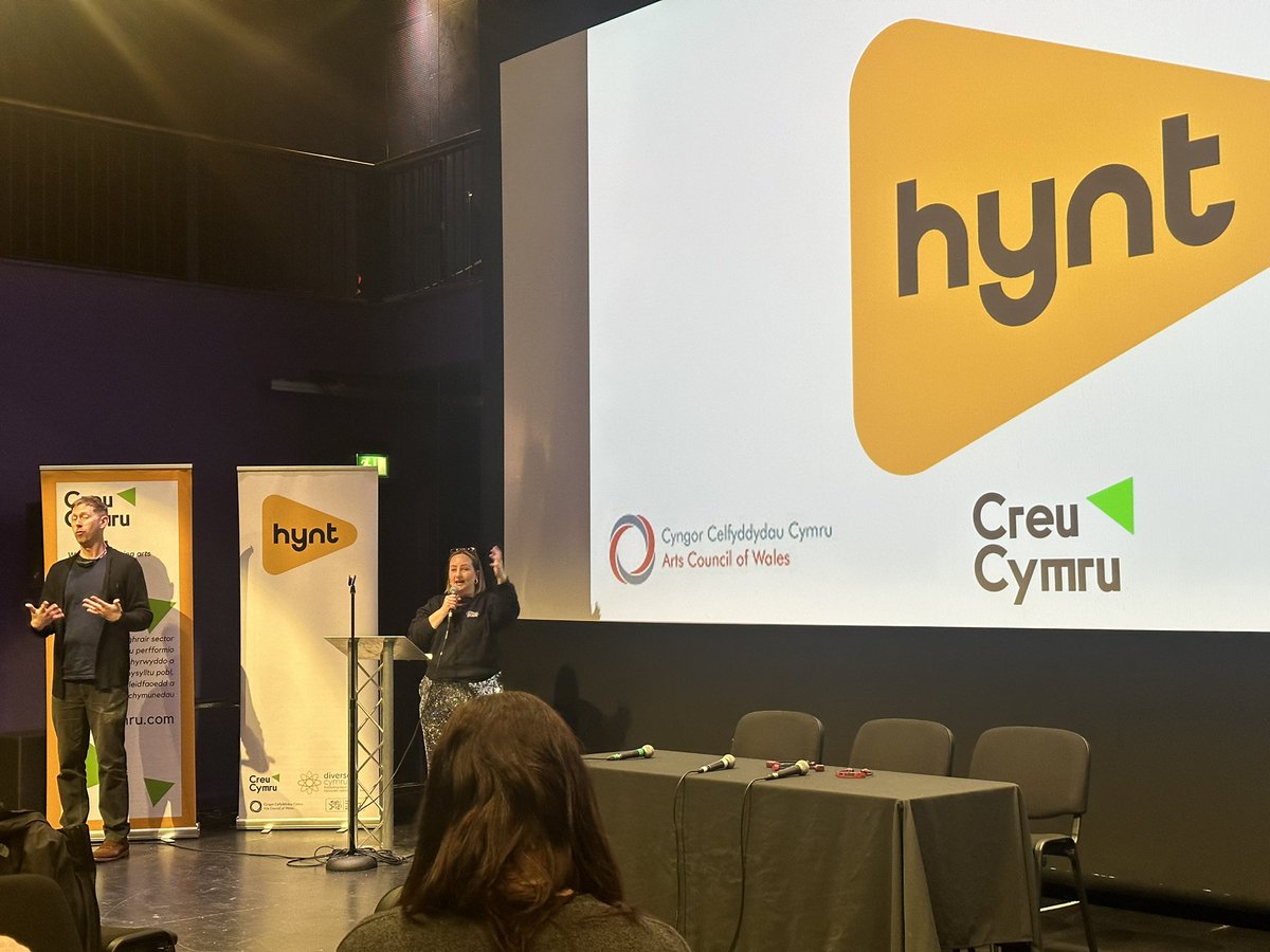 Great to be with @awen_wales colleagues today at this years @we_are_hynt conference at @RiverfrontArts with @CreuCymru @HijinxTheatre @balletcymru #Access #ArtsForAll #Inclusion #Theatre