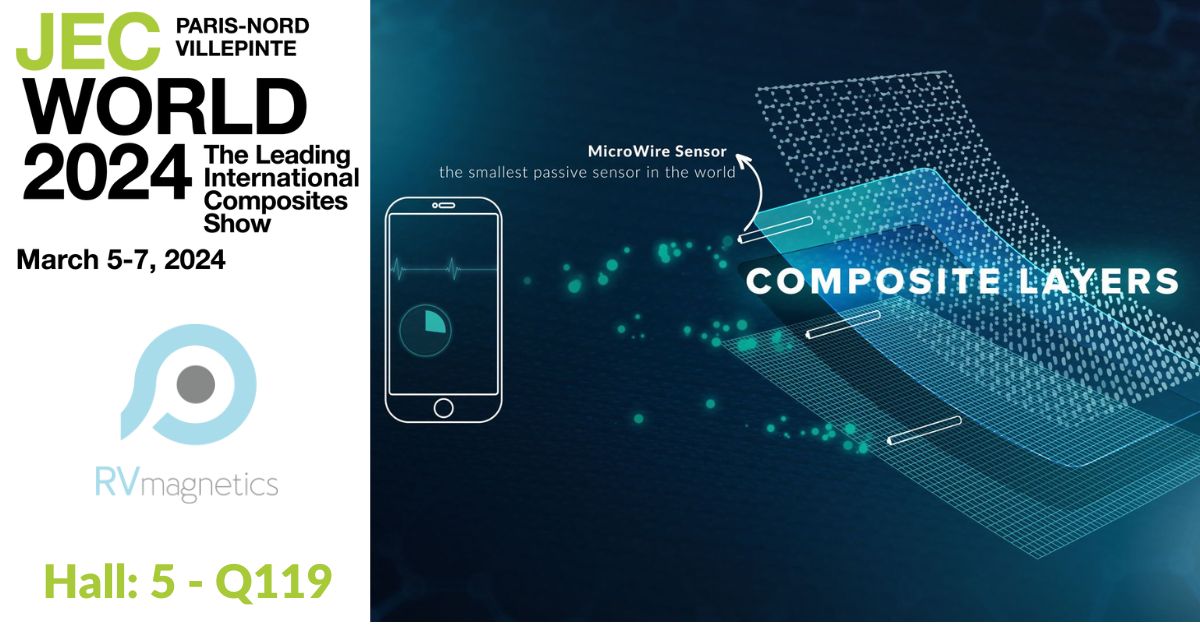 #jecworld2024, Day 1 is active and exciting! We have a demo of the Smallest Passive Sensors in the world - our #MicroWire's. Hall 5. Booth Q119, reach out to Tigran Hovhannisyan or Vladimir Marhefka to learn more about the #MicroWireSensor @JECComposites #exhibitor #NDT #SHM