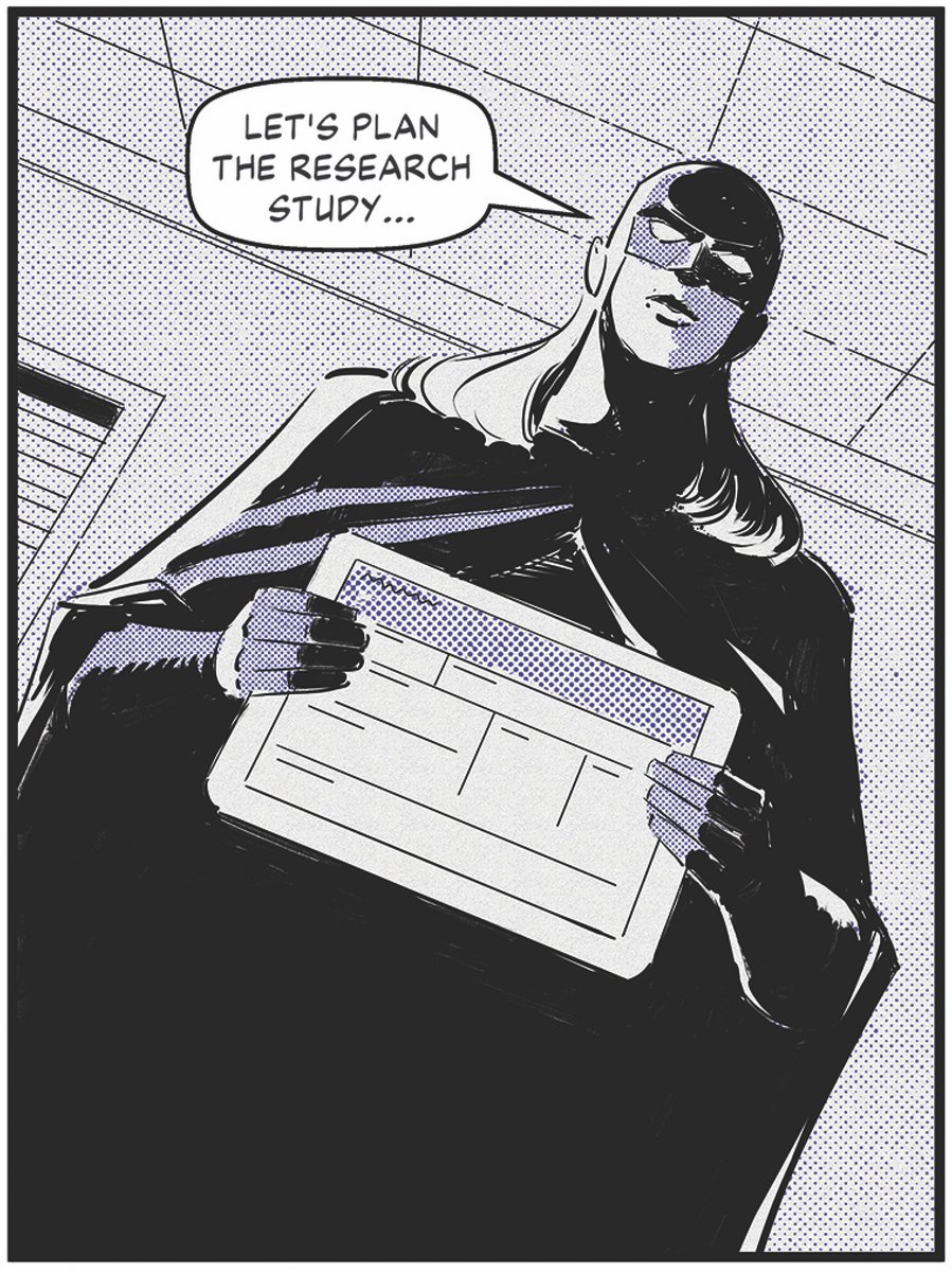 Panel from a fun 4 page comic I created for <a href="/clearleft/">Clearleft</a> last year. Not often I get to draw superheroes!
