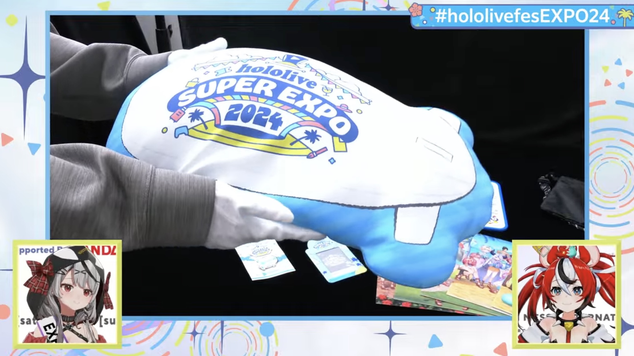 ホロライブ　エキスポ　2024 クリアファイル　バッジ　ノベルティ　セット hololive SUPER EXPO 2024』イベントグッズ - VTuberグッズ情報
