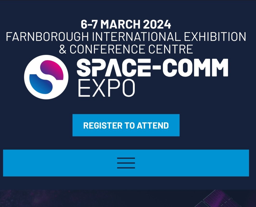 Looking forward to attending Space Comm on 6th and 7th of Feb. Amazing to see how the UK commercial space sector is thriving...