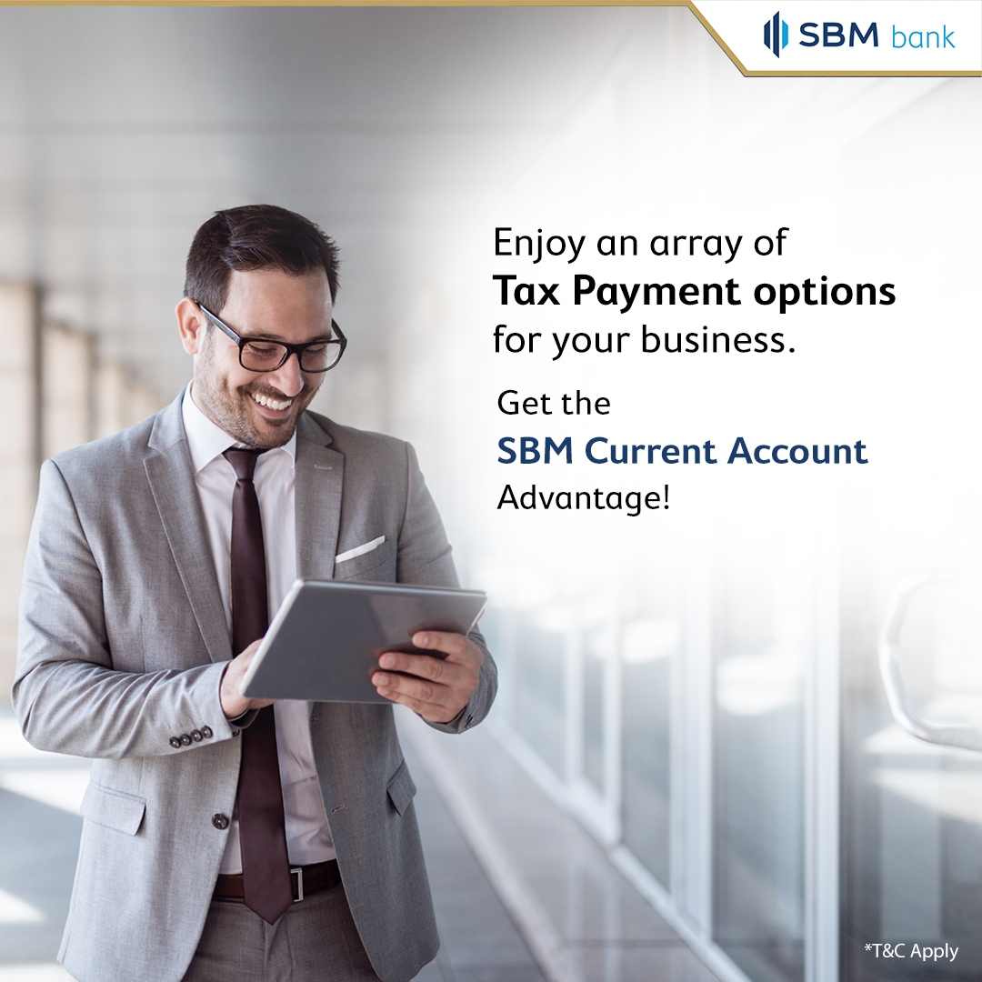 Give your business the SBM Current Account Advantage.

With an array of Tax Payment options, manage the taxes of your business smoothly.

Contact your Relationship Manager or email us at product@sbmbank.co.in

#Business #CurrentAccount #GST #CustomDuty #DirectTax #BusinessBanking