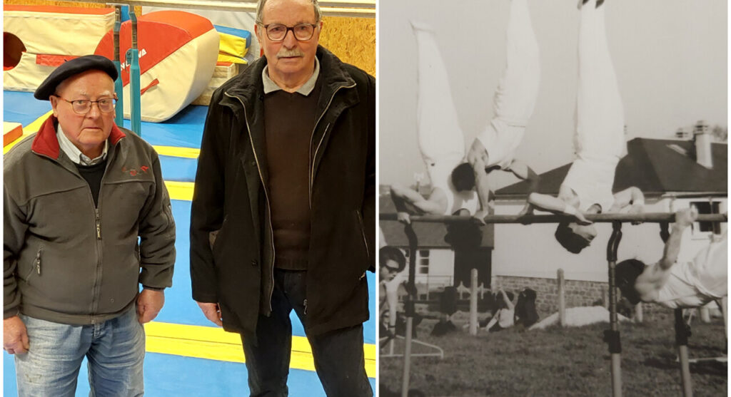'Bernard et Henri, les piliers du club de gymnastique de La Lande-Patry, membres depuis 70 ans, inspirent par leur dévouement et transmission. #PatrimoineVivant #Inspiration'