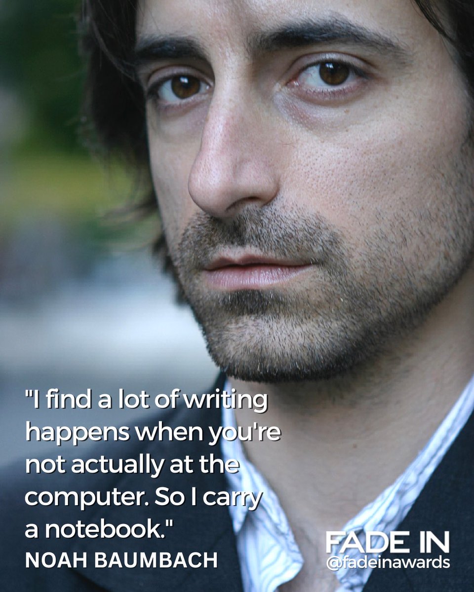 'I find a lot of writing happens when you're not actually at the computer. So I carry a notebook.'

Noah Baumbach
(Oscar-nominated co-writer, Barbie)

Photo by Ilona Lieberman

#noahbaumbach #barbie #oscars2024 #screenwriting
