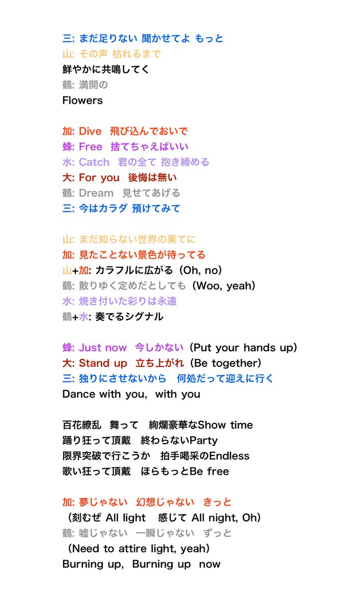百花 繚乱 歌詞