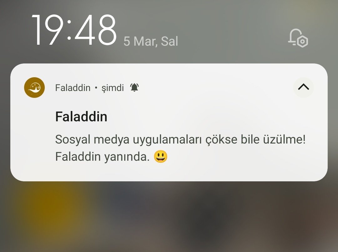Faladdin, instagram'ın çökmesi üzerine kullanıcılarına kendini böyle hatırlattı: