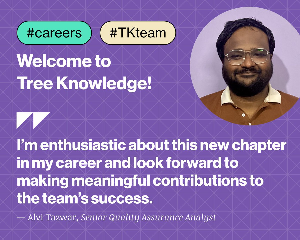 trewknowledge's tweet image. We&apos;re excited to introduce Alvi Tazwar, our new Senior Quality Assurance Analyst! 🎉 With a passion for quality and collaboration, Alvi is eager to make impactful contributions to our projects. 

Please join us in warmly welcoming him to the TK team!  🚀
#TKteam #jobsintech