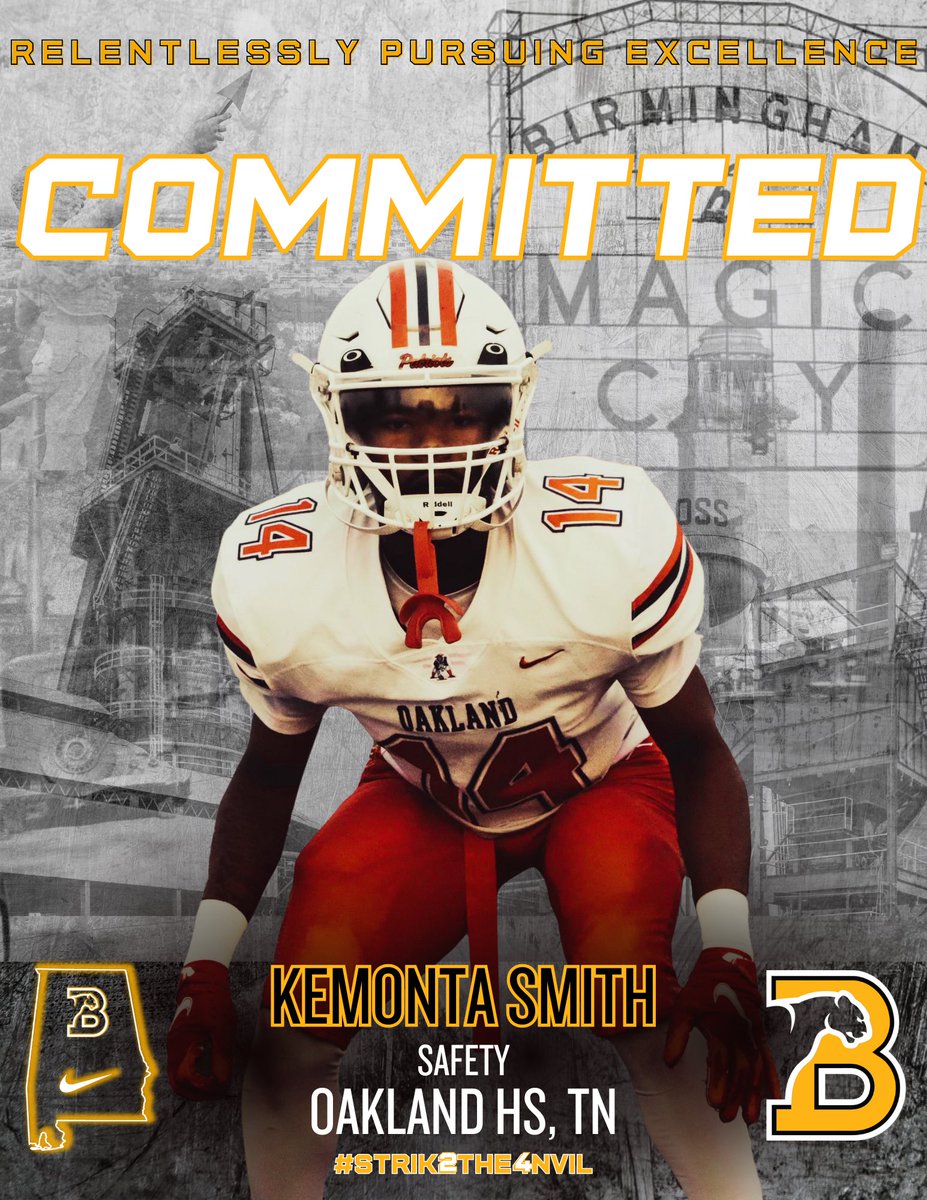 BSC Football (@bscfootball) on Twitter photo Great addition to the Panther Secondary; welcome <a href="/kemontasmithh_/">Kemonta Smith</a>
#Strik2the4nvil | #Excellence Great addition to the Panther Secondary; welcome <a href="/kemontasmithh_/">Kemonta Smith</a>
#Strik2the4nvil | #Excellence