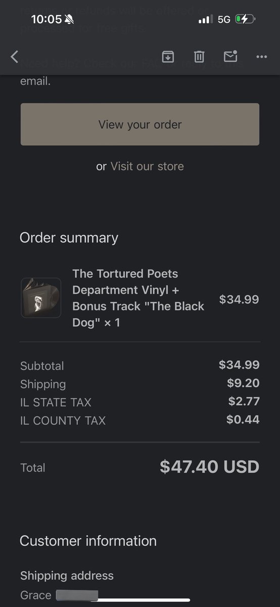TTPD giveaway 🖤 tortured poets department vinyl and the black dog bonus track follow and RT for entry respond with your fav part of eras tour ends on 4/19