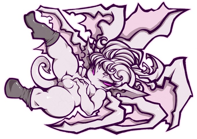 インプ過去絵です 羽根があったりなかったり、しっぽがあったりなかったり 