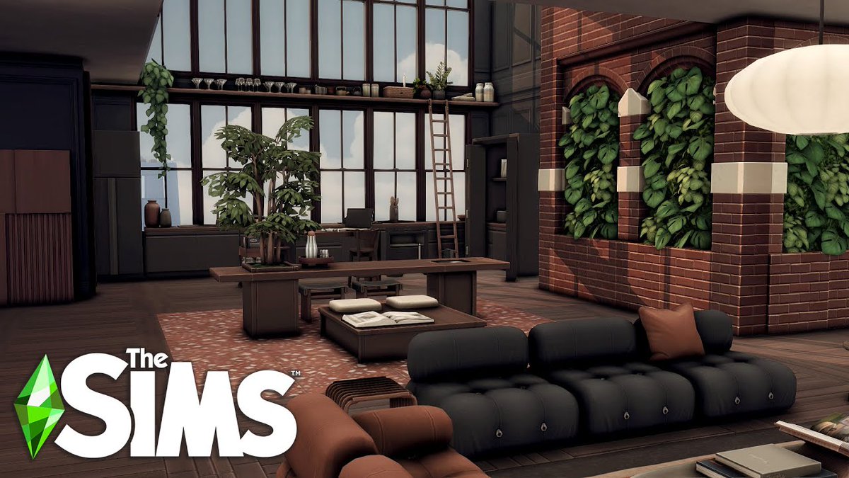 Modern loft apartment!
 📺youtu.be/V-Xp8Z69EKE

#TheSims4 #ShowUsYourBuilds