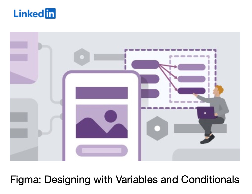 JosephLabrecque's tweet image. My new @LI_learning course covering the use of variables and conditional logic in @figma, &quot;Figma: Designing with Variables and Conditionals&quot;, has been released. Check it out!

linkedin.com/learning/figma…

#figma #design #linkedinlearninginstructor