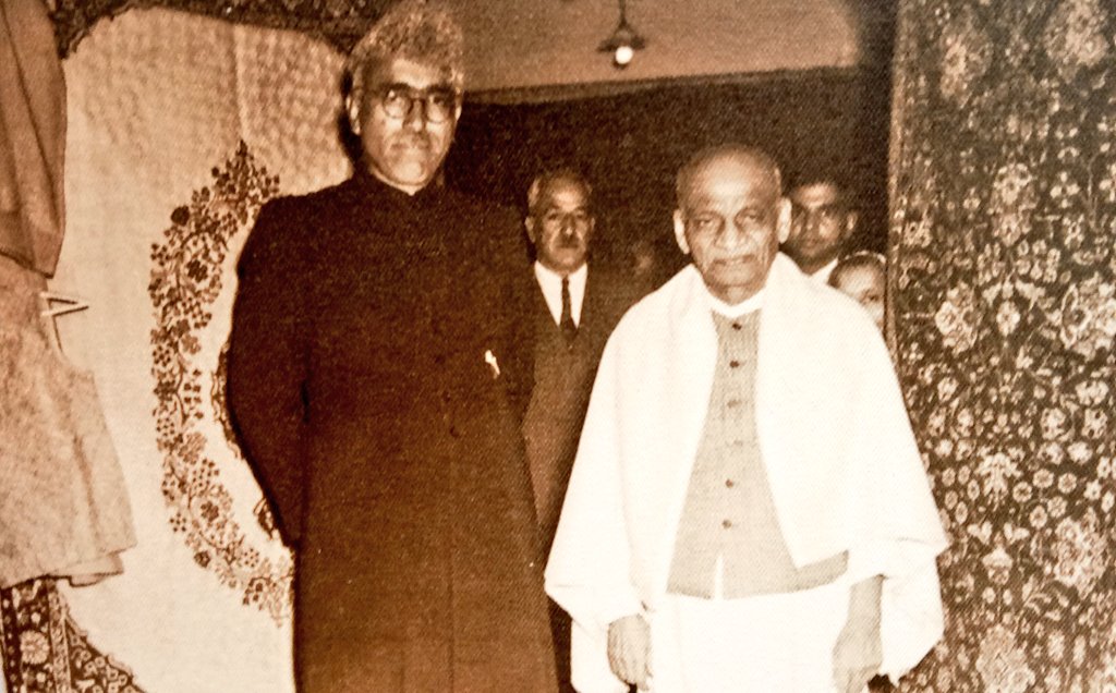 1948 :: Sheikh Abdullah With Sardar Patel