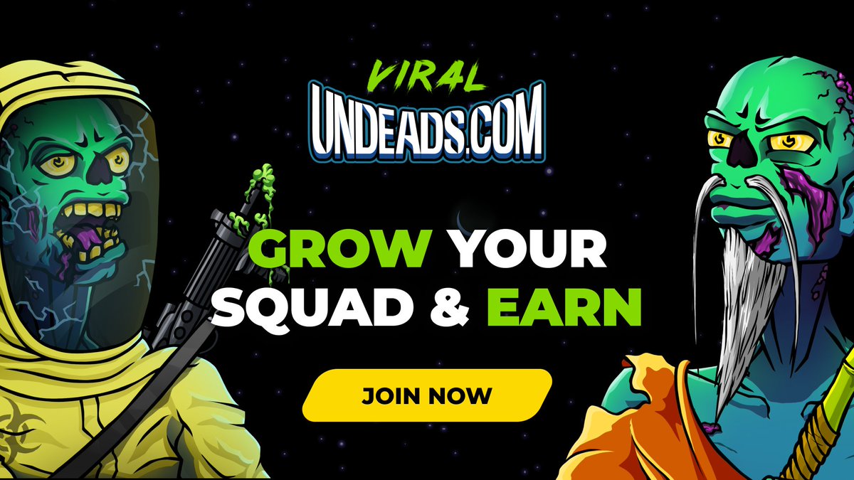 🦠UNDEADS VIRAL #WEB3 GAME IS NOW LIVE!

💰#EARN UP TO 85% FEES, WIN UP TO 50 $BNB &amp; GET READY FOR 200,000 USDT COMPETITION

⬇️ JOIN &amp; START NOW:

undeads.com/viral