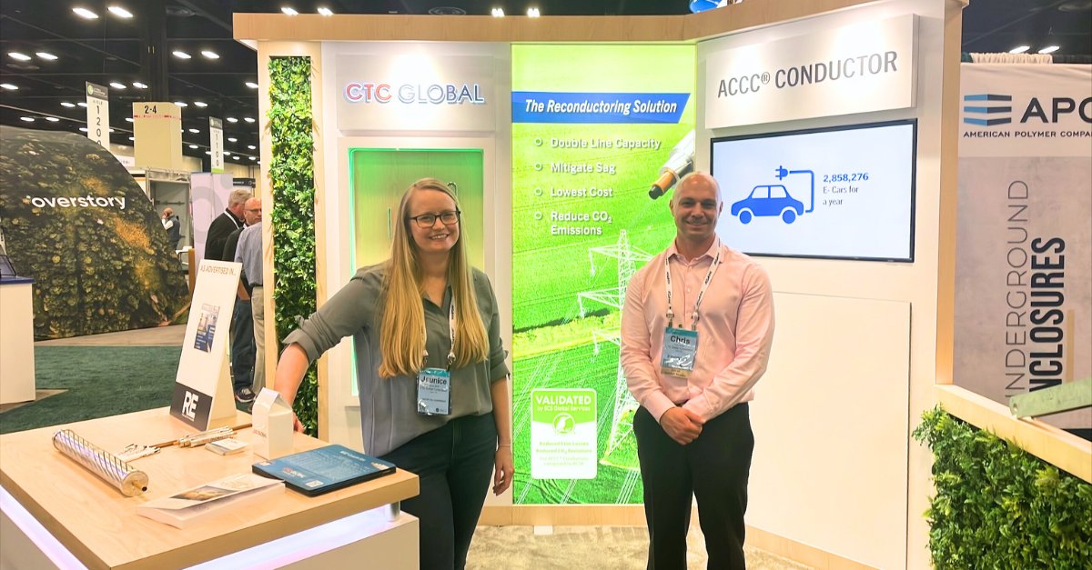 CTC_ACCC's tweet image. 📍We&apos;re here at #TechAdvantage24! 

Stop by and meet our team at Booth 1528 to learn more about our grid solutions.

#Conductors #EnergyInnovation #GridModernization #SanAntonio