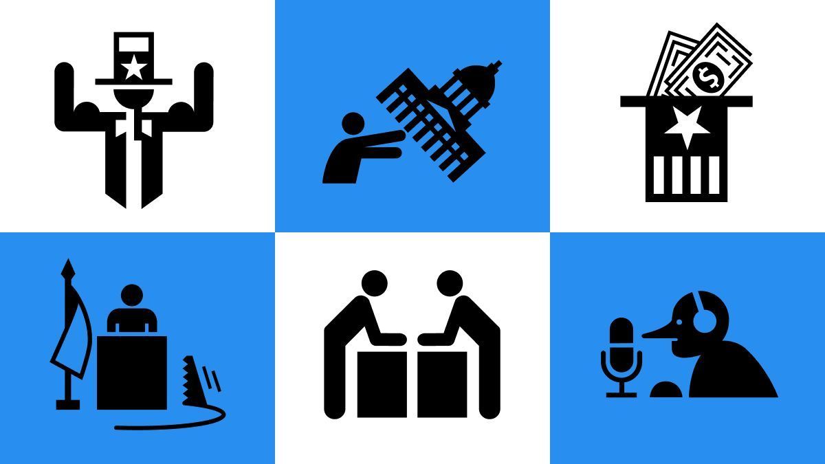 Election season. 🫠 

Political icons by <a href="/heyitsluisprado/">Luis Prado</a>: buff.ly/3Tq7fn2