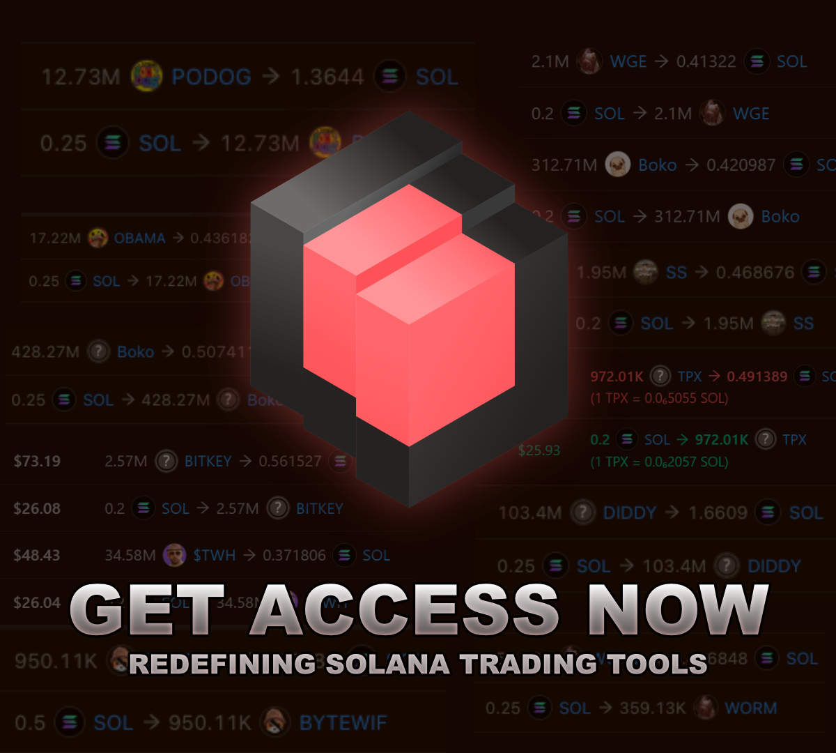 Sending TXs 10x as fast as competitors, with features never seen before. Want to try out real innovation?

Giving away free beta spots, you have to:

👉🏻 Join discord: discord.gg/blockburst
👉🏻 Like, Retweet &amp; Follow

#SOL #SolTradingBot #Solana #SolanaGiveaway