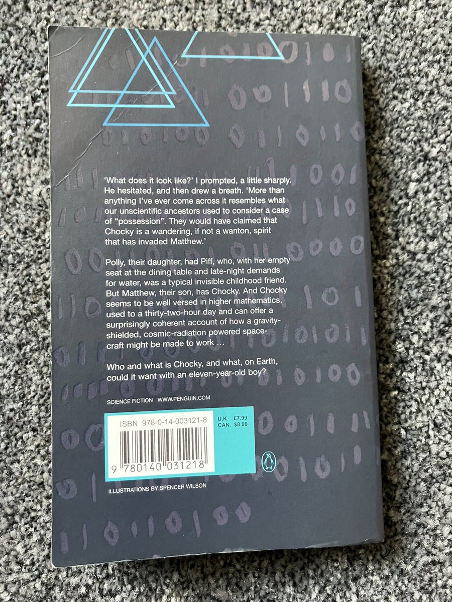 Book 4 done. A short read, this one - and my first experience of #JohnWyndham . This is his 1968 tale of a young boy “possessed” by an alien intelligence - Chocky. Enjoyed it, but I wouldn’t say it was essential 👍🏻 👽