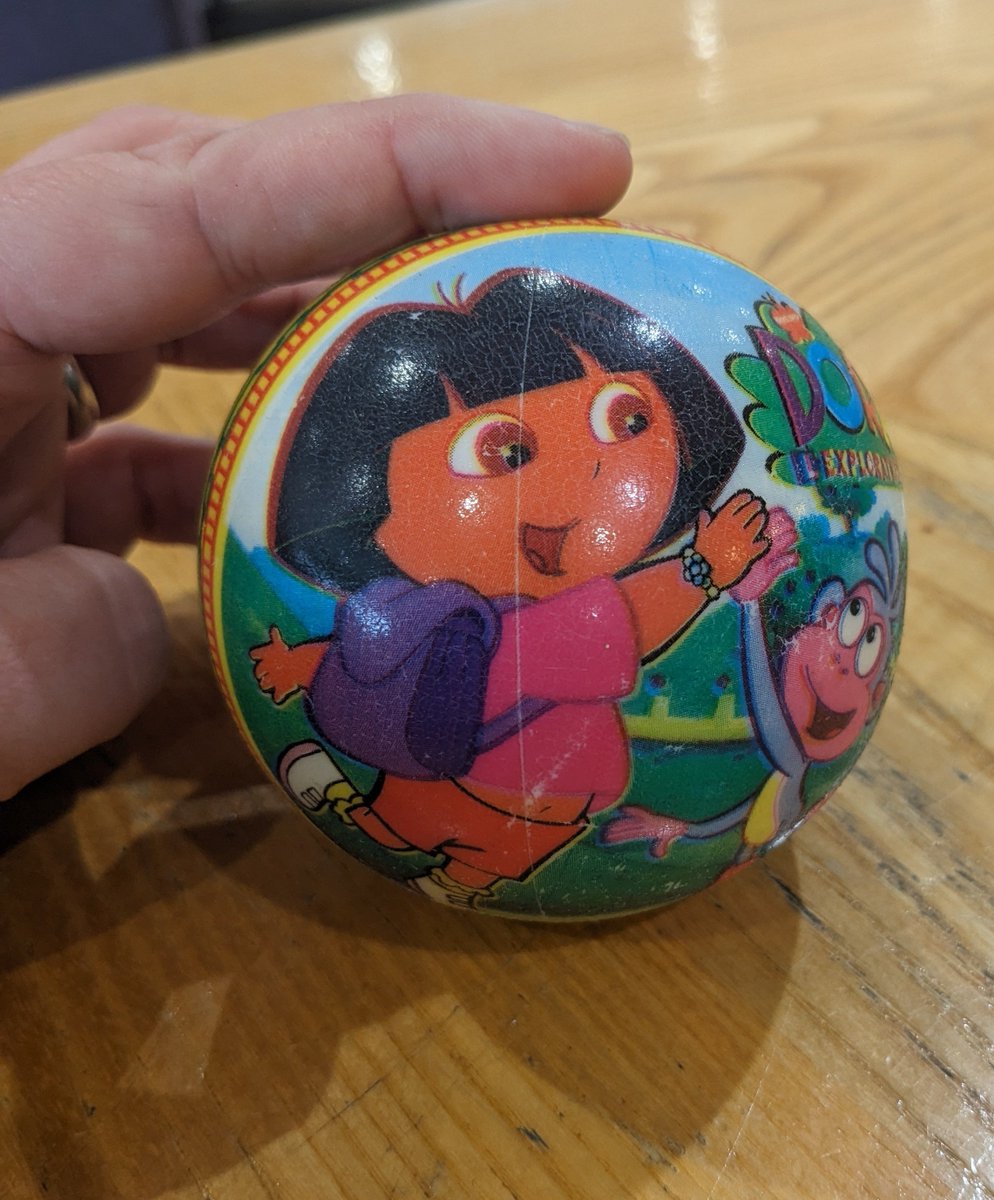 Aww, it's a Dora ball 🥰