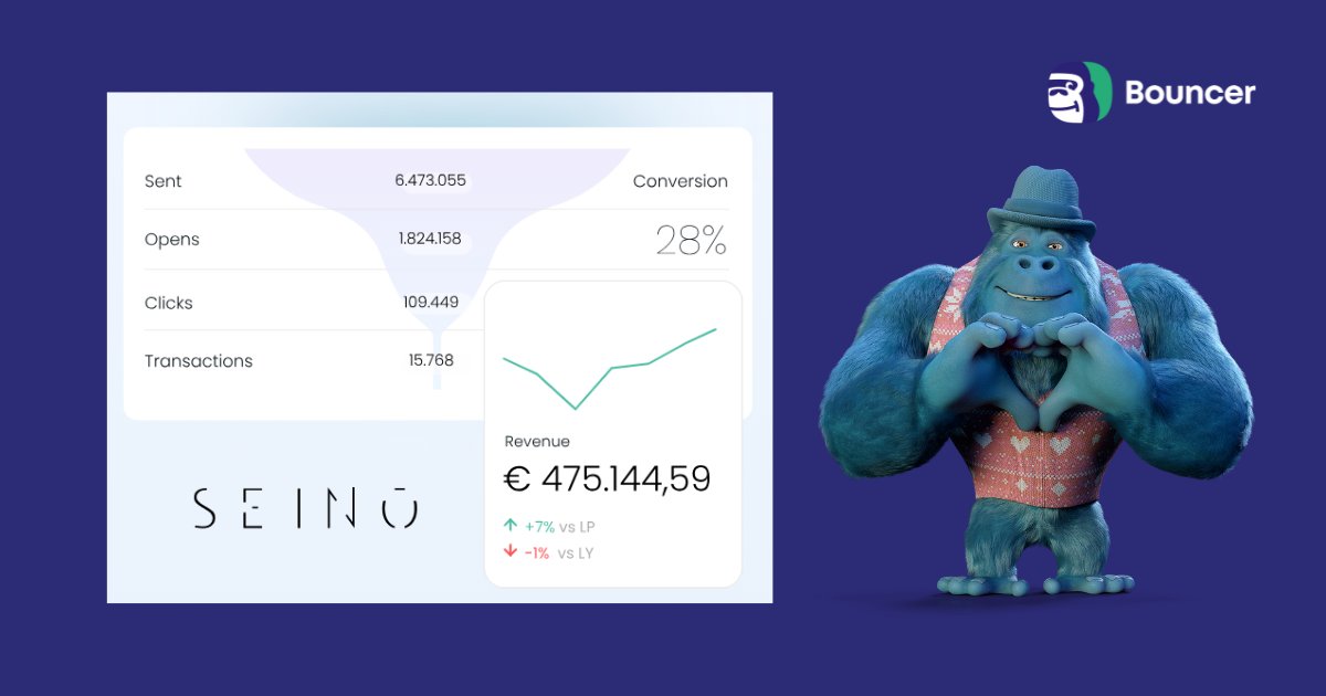 We are excited to announce a partnership with SEINō 💙    
Our friends built an amazing email analytics platform that will enable you to explore and benchmark your email campaigns like never before!    

Try it now 👉seino.ai/?utm_campaign=…