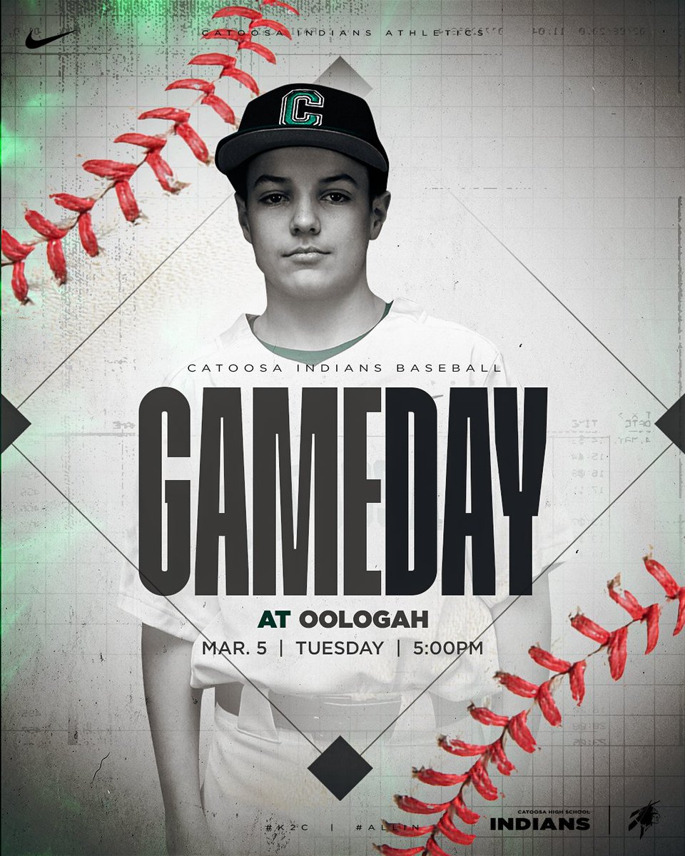 ⚾️Gameday!⚾️
🆚Oologah
📅March 5th
⏰5:00pm
📍Oologah