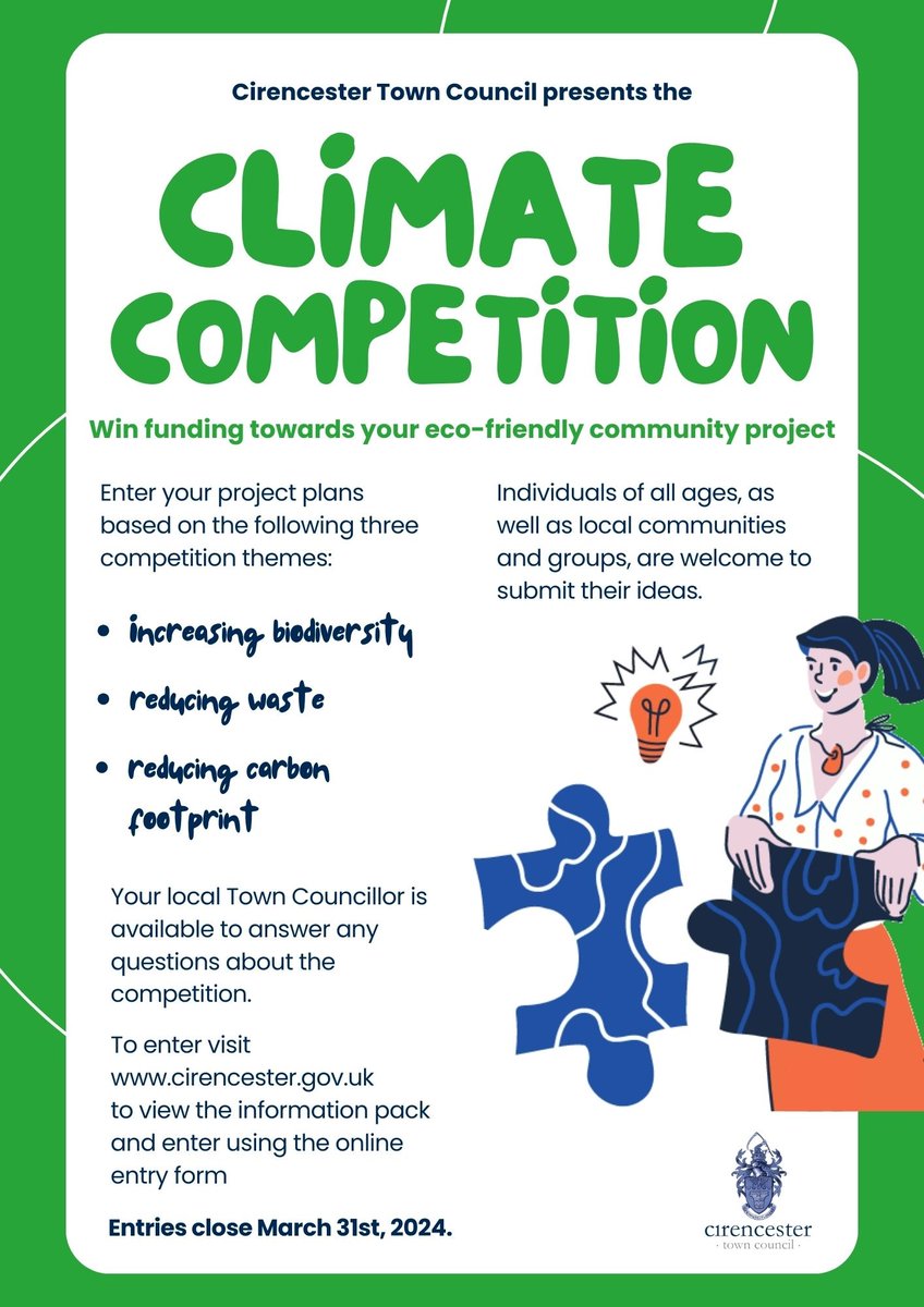 Have you entered our Climate Competition yet? Win funding for a community project! Winning proposals will receive funding towards delivering their project. Entries close 31st March 2024. For more info visit, lnkd.in/e5TBn5Uv